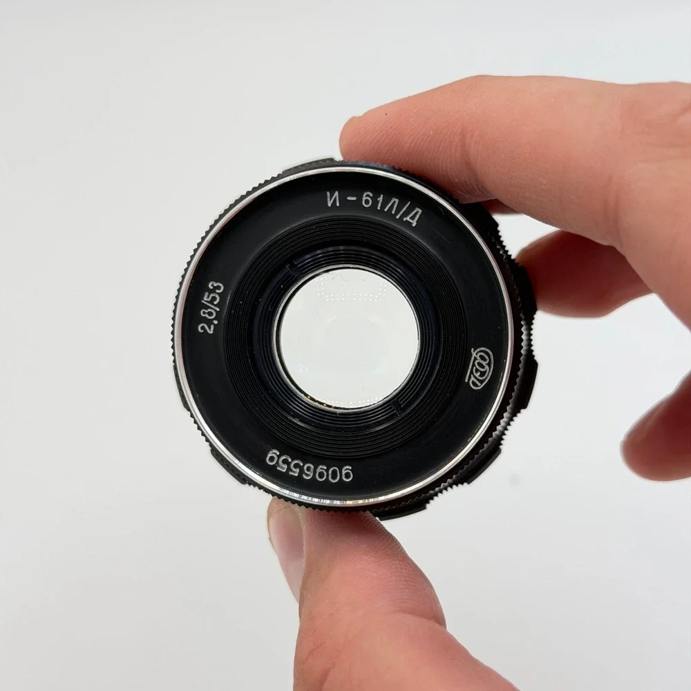 Industar-61 L/D 53mm f/2.8 Vintage Soviet M39 Rangefinder Lens Black 9096559